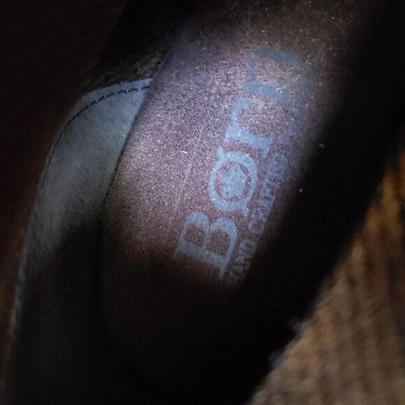 Born Ervine Suede Leather Tassel Ankle Boot Booties Women's Size 9M - Picture 16 of 16